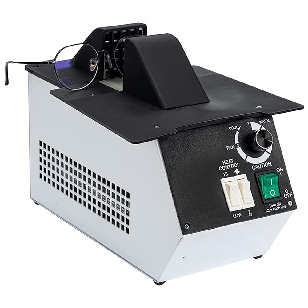 Calentador de Montura de Gafas ópticas, Equipo de calefacción de Gafas de 1500 W, conmutación de Aire frío y Caliente, Temperatura Ajustable de 80 ℃ -170 ℃, para Tienda de óptica, monturas de Gafas