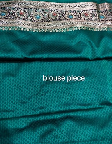 ASIAN CURVES green banarasi silk saree – image 4
