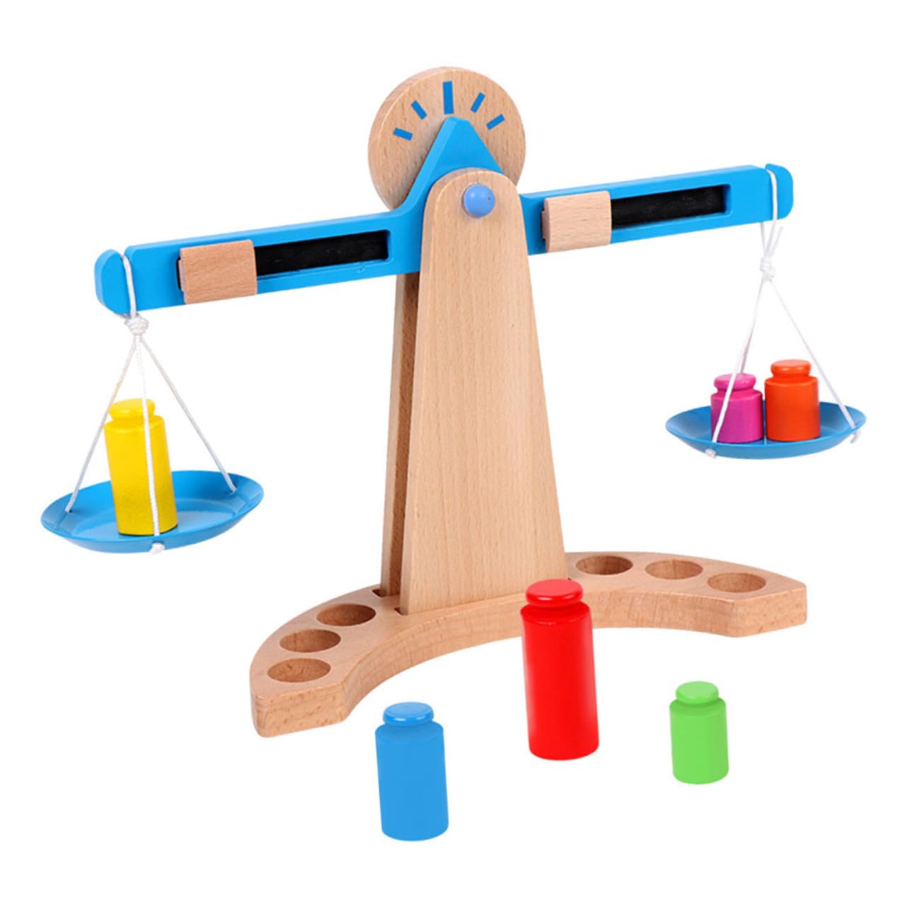 Juguete de Madera Equilibrio Infantil Educativa Montessori para Bebés Desarrollo de Creatividad y Cálculo Básico Regalo Seguro y Duradero para Pequeños