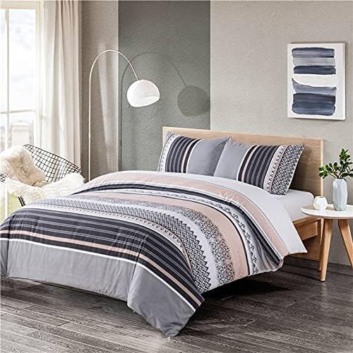 Miniatura 2 de YFISAN Juego de funda de edredón floral tamaño matrimonialqueen, juego de funda de edredón de flores rojas tamaño matrimonial de 90 x 90 pulgadas,