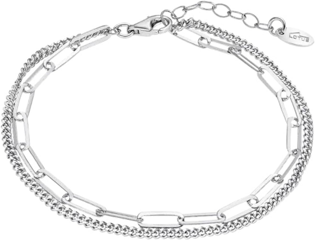 LotusSilver Woman Bracelet DOBL.Caden.ESLA LP3501-2/1 Brand, One Size, Metal, No Gemstone, one size, Metal, No Gemstone