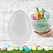 Cornucopia Brands Jumbo Plastic Easter Eggs (4-Pack, 10-Inch); Giant Clear Egg-Shaped Buckets w/Handles