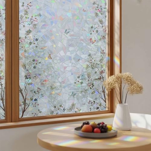 Vinilo decorativo de ventana Rainbow Flowers 79 x 18 in miniatura 4