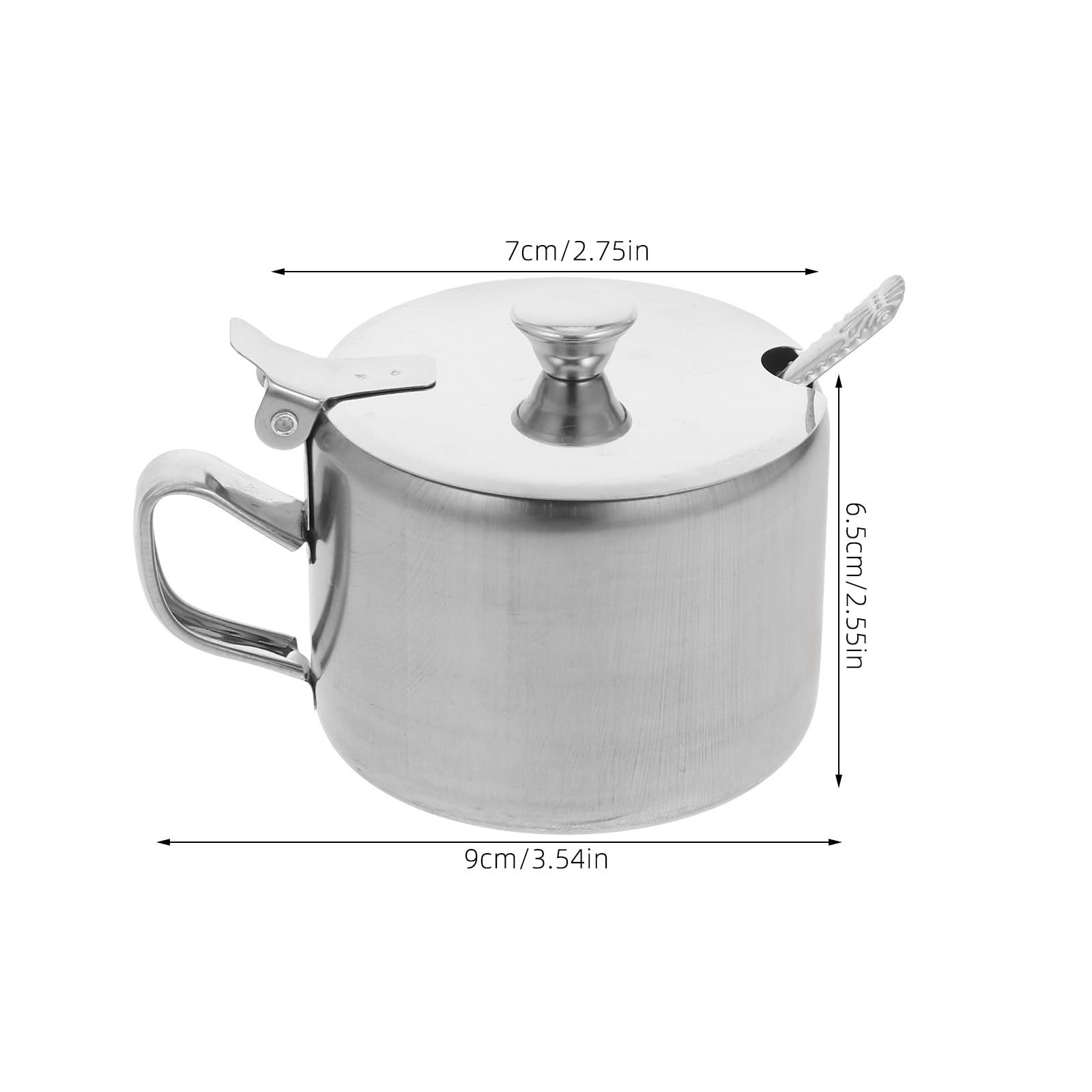 MAGICLULU Barattolo Di Spezie Contenitore Per Lo Zucchero Della Fattoria Pentola Per Condimenti Con Coperchio Sale Zuccheriera in Acciaio Inox Zuccheriere Silver Acciaio Inossidabile
