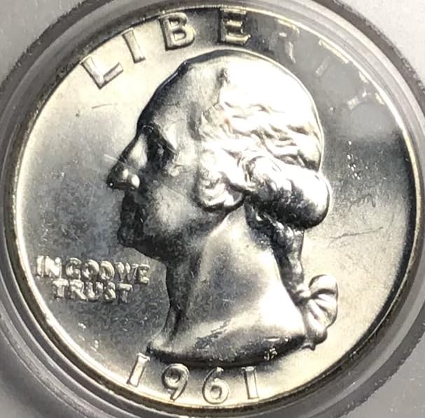 1961 P Washington Silver Gem BU MS Quarter Mint State
