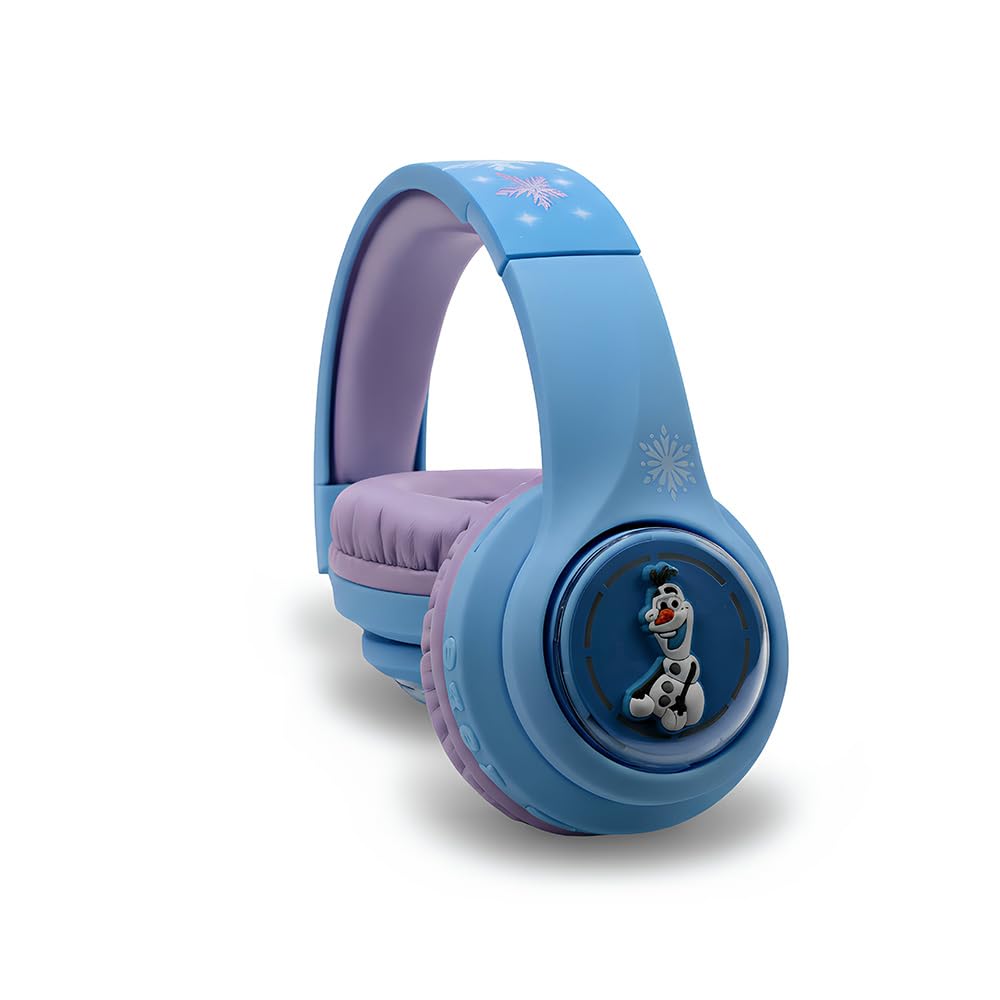 Disney Frozen Kids 3D Bluetooth Wireless Stereo Headphones with Built-in Microphone | Foldable Ear Cups | Kids Safe 85dB Volume | Soft Padded Earcups | Aux & SD Card Input | RGB Lights | 30H Playtime-image-40