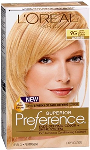 L'Oreal Superior Preference - 9G Light Golden Blonde 1 Each (Pack of 2)