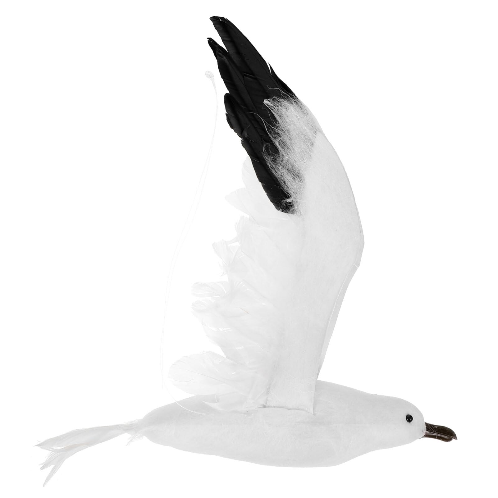 Mouette volante suspendue : oiseau en mousse réaliste à plumes pour déco
