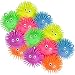 Rhode Island Novelty Puffer Balls with Eyes, Assorted Colors - 1 Dozen
