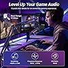 TONOR Dynamic Gaming Microphone, XLR/USB Mic Streaming, AI Noise Cancellation, Controlable RGB, Tap Mute, 3.5mm Headphone Jack, Volume Control, Microfono with Boom Arm, Black, TD510 AIR S+H #2