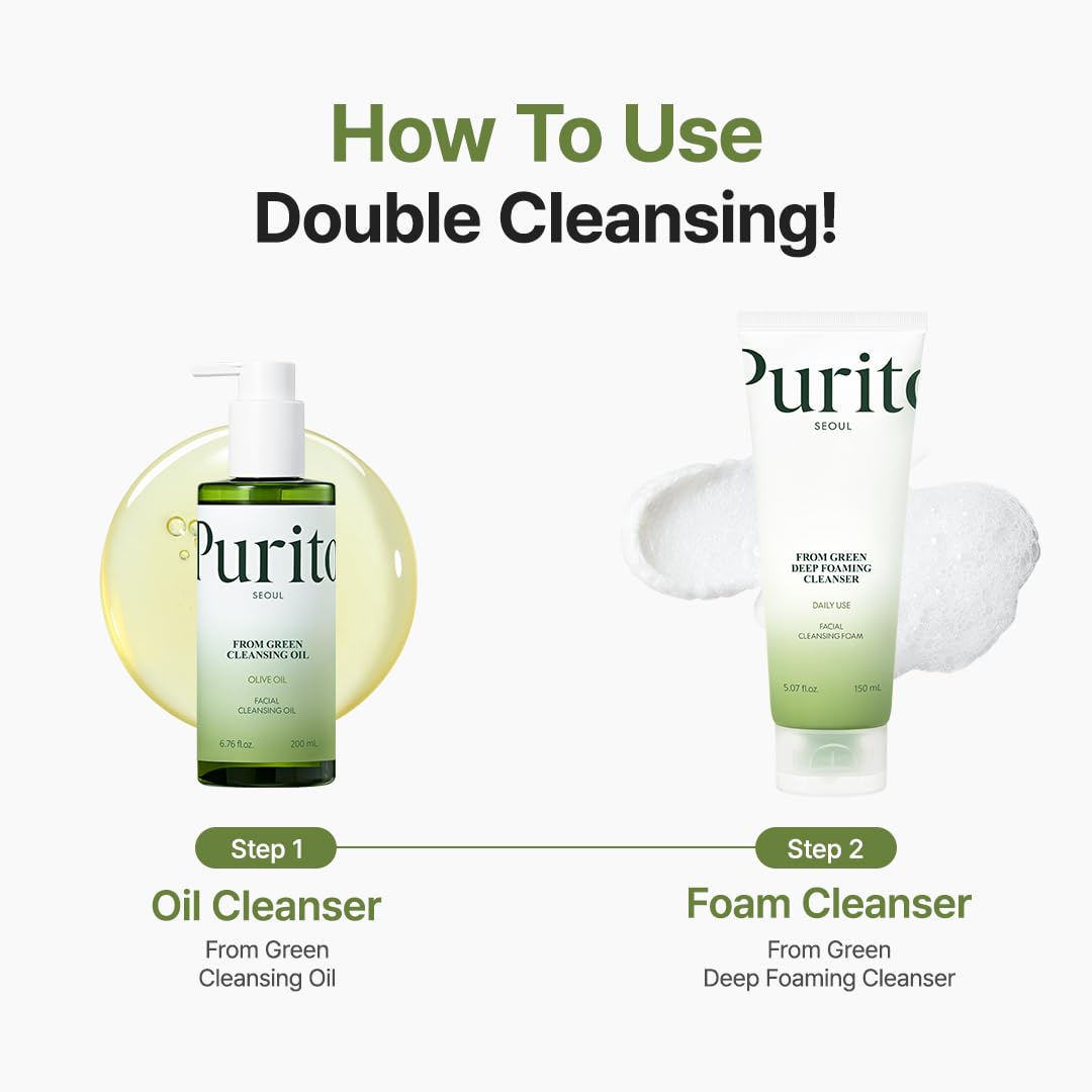 PURITO From Green Deep Foaming Cleanser 150ml / 5.07 fl.oz, pH 5.5, plant-based, natural ingredients, cruelty-free, Vegan - Image 8