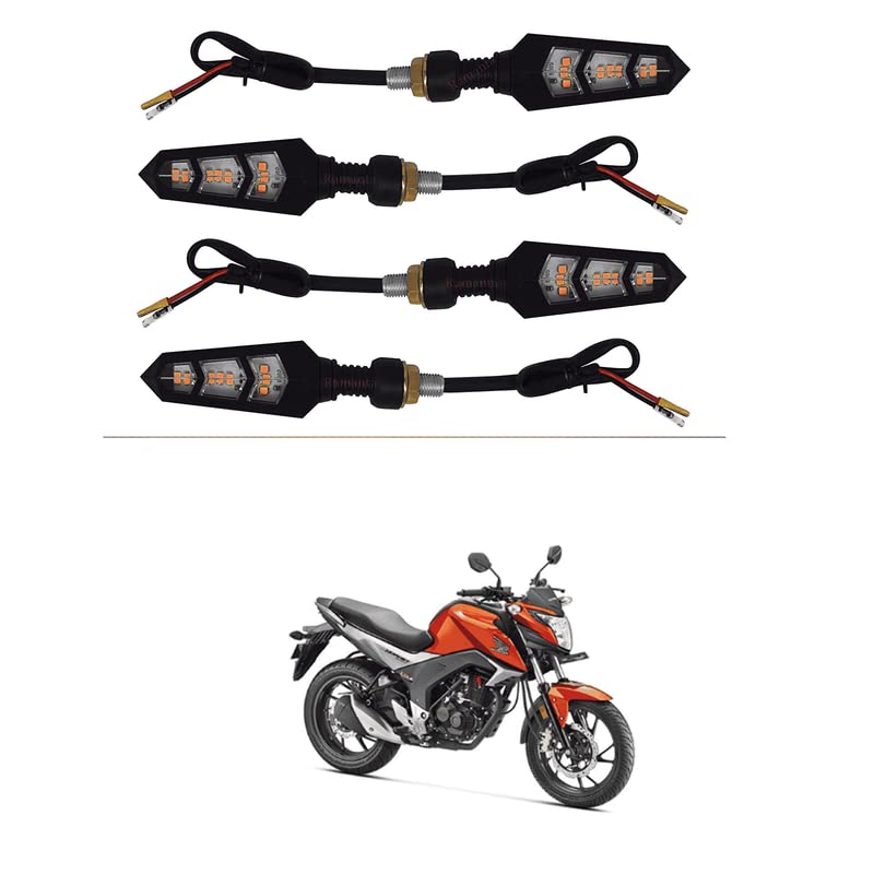 LOVMOTO Universal For Bike Motorcycle Indicators Flowing Turn Signal Lights Motorbike Turning Indicators 12V 12 LEDs Bulbs 4pcs Comfortable With C-B Hor-net 160
