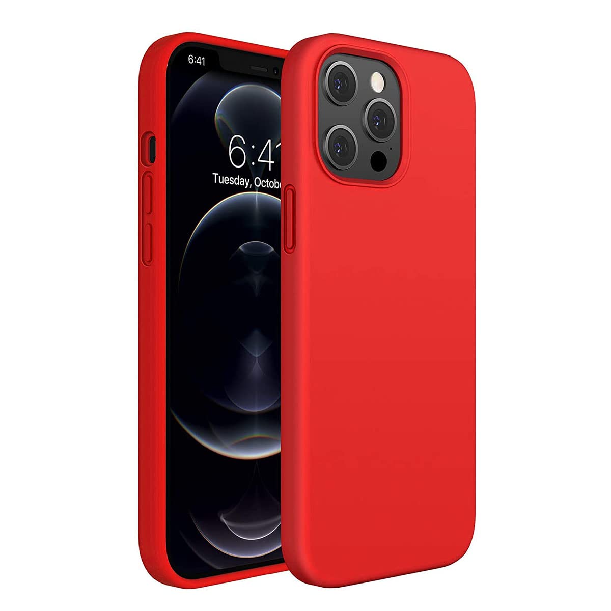 LIRAMARK Liquid Silicone Soft Back Cover Case for Apple iPhone 12 / Apple iPhone 12 Pro (6.1 inch) (Red) (B08M44HQ2M) Amazon Price History, Amazon Price Tracker