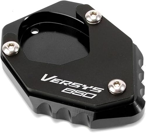 Aluminio CNC para Kawasaki VERSYS 650 Z400 Ninja 400 2021 2022 Soporte de pie ampliador de pie de motocicleta (color Versys 650 negro)