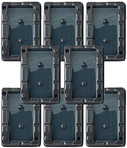 PIC Baited Mouse Glue Traps (8-Pack) Sticky Mouse Trap for Rodent Control, Sticky Glue Traps for Mice, Mouse Trap Sticky Pads, Non-Toxic Rodent Trap, No-Snap Mice Trap, 8 Disposable Mouse Glue Boards