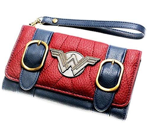 Superhero Woman Trifold Satchel Fold Women's Hand Purse Clutch Wallet