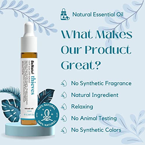 Benatu Essential Oils Blend, Natural Fragrance Gift For Women And Men, Organic Aromatherapy Set For Diffuser, Home, Massage (Dream, Breathe, Balance, Stress, Theives) #TOP2