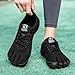 Barefoot Five-Toed Trail Shoe – Breathable Toe Fitness Footwear Sneakers for Men & Women for Neuropathy, Hiking, Yoga, Gym, Beach (Black C, EU 40, Foot 9.6-9.8''/24.4-25.1 CM)
