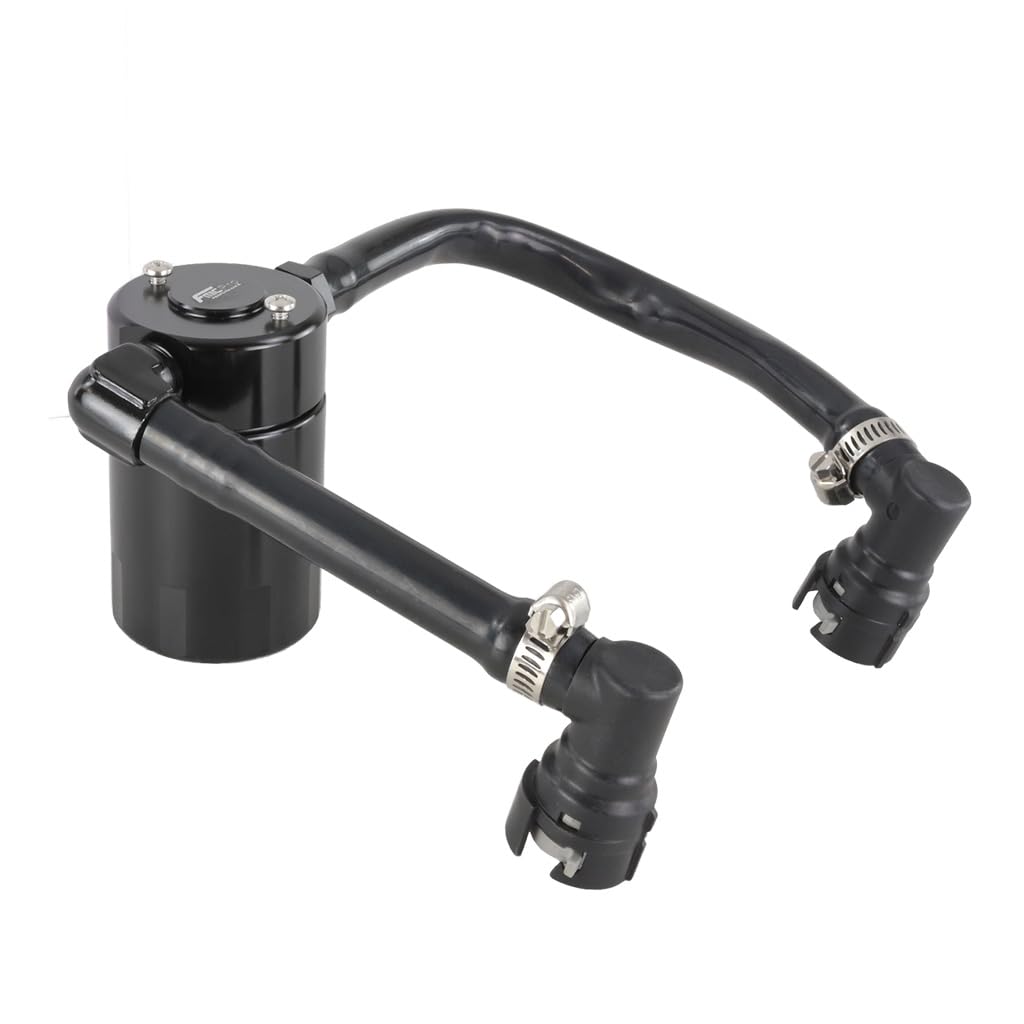 FMIC EU Oil Catch Tank FMIC.Pro pour Ford Mustang GT Bullitt Mach 1 5.0 V8 2018-2023 Haute Qualité Oil Catch Réservoir Séparateur d'huile en aluminium pour tuning Moteur Réduit l'huile dans le système