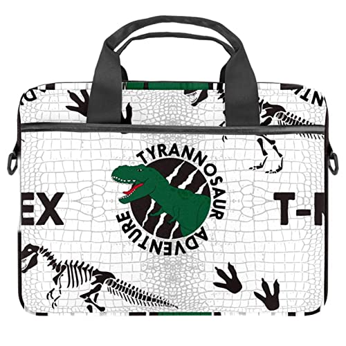 Sac à bandoulière pour ordinateur portable 13-14.5 pouces imprimé dinosaure