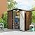 Outsunny 6' x 4' Metal Outdoor Storage Shed, Garden Tool Shed with Ventilation Slots for Backyard, Patio, Lawn, Oak Colored