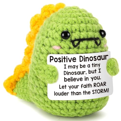Lustige Positive Dinosaurier mit Inspirierender Karte Positive Geschenke...