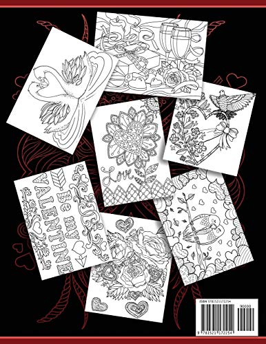 Adult Coloring Book: 30 Valentine's Day Coloring Pages, Coloring Books For Adults Series By ColoringCraze (I Love You Collection) image 4