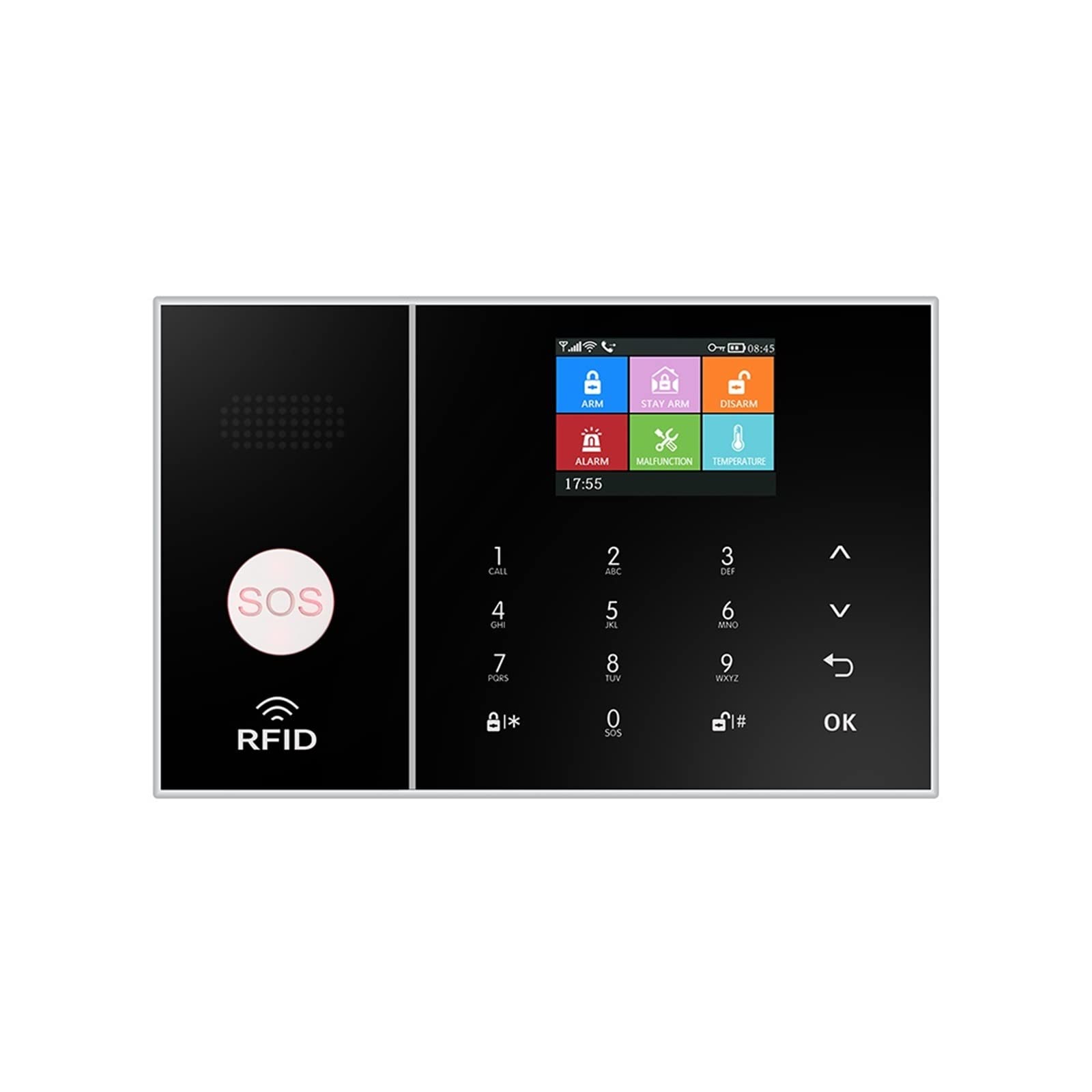 CUDTAPI Alarm System For Home GSM Security Host With Door And Motion Sensor Tuya App Control Work(L)