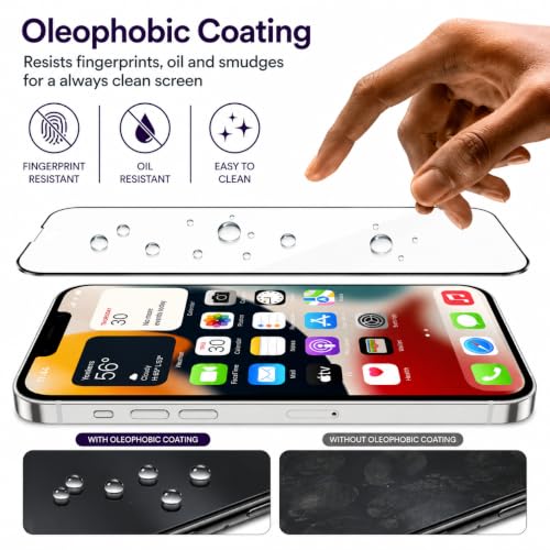 Image of Tempered glass for iPhone 13 Mini (5.4 Inch), 9H Hardness, Full HD Clear, Case Friendly, Screen Protector Edge to Edge Coverage, Easy Installation iphone 13 mini tempered glass, Pack Of 1