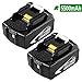 Produktbild Hochstern 2 Stück BL1860B 5.5Ah Ersatz für Makita 18V Akku Lithium BL1860 BL1850 BL1840 BL1830 BL1815 BL1835 BL1845 LXT-400 Akku-Elektrowerkzeuge mit Anzeige