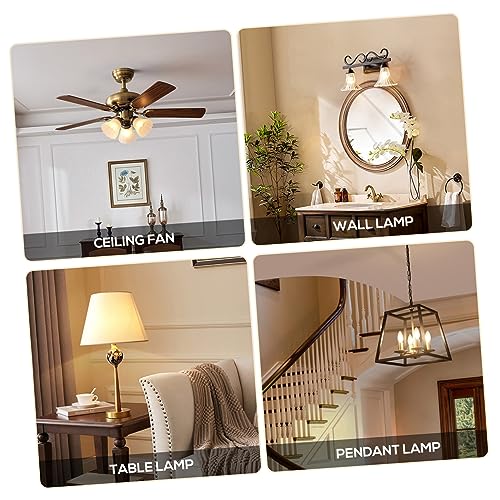 Image of Vintage Light Cage Bulb Guard 6Pcs Industrial Metal Hanging Lamp Covers Protective Pendant Decor for Home Bar Cafe 5.51X3.93X3.93In