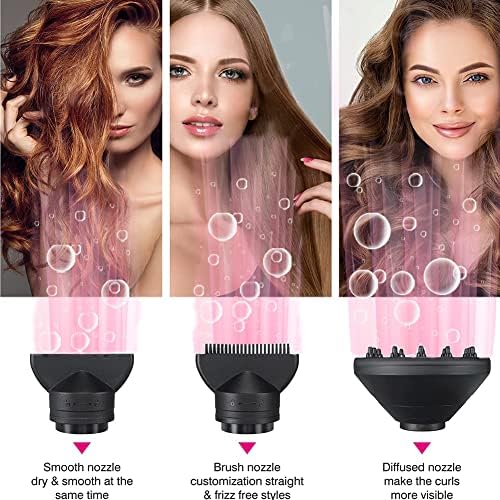 Professional Hair Dryer 2000W Fast Drying Ionic Hairdryer with Diffuser Hairdryer with 2 Speeds, 3 Heating and Cool Button for Women Man Home Travel Salon Hair Styling