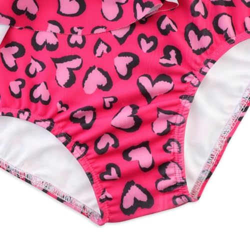 Image of Girls One Piece Swimsuits Cute Ruffles Swimming Bathing Suit with Adjustable Straps Beach Pool Kids Swimwear 3T-12