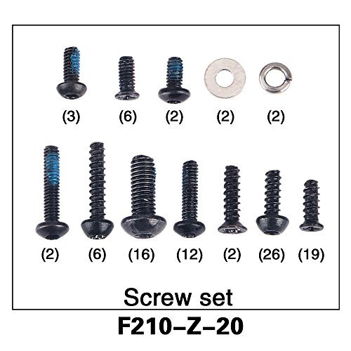 Walkera F210 FPV Racing Drone Screw Set F210-Z-20