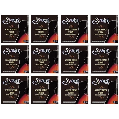 S.Yairi �G�X���C�� �A�R�[�X�e�B�b�N�M�^�[�� 80/20�u�����Y Medium .013-.058 SY-1000M x12�Z�b�g