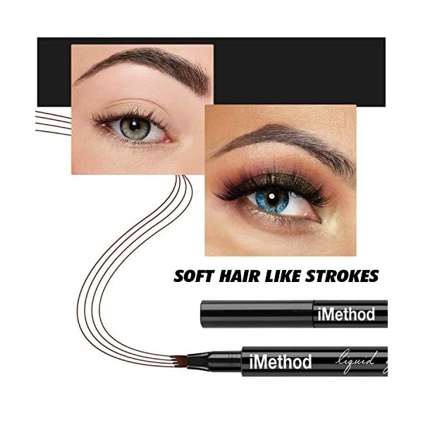 iMethod Eyebrow Pen - iMethod Eyebrow Pencil with a Micro-Fork Tip Applicator Creates Natural Looking Brows Effortlessly and Stays on All Day, Blonde