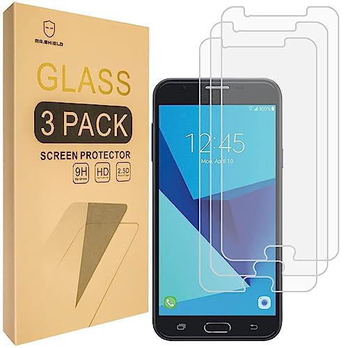 Image of [3-Pack]-Mr Shield for Samsung Galaxy J7V / J7 V (2017 Version ONLY) [Will Not Fit for 2015 and 2016 Version] [Tempered Glass] Screen Protector with Lifetime Replacement Warranty