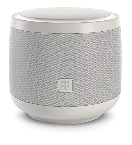 [Nicht MEHR FUNKTIONSFÄHIG] Telekom Smart Speaker Weiß WLAN Bluetooth Sprachsteuerungs-Assistent 25W