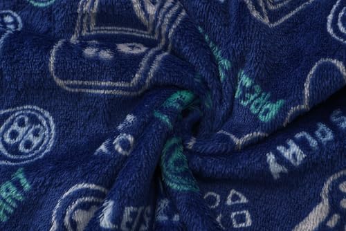 Image of Girls Fleece Robe Boys Hooded Bathrobe Soft Flannel Robe For Kids