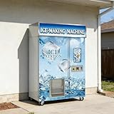 Commercial Ice Vending Machine – High Capacity Automatic Ice Maker for Gas Stations & Convenience Stores, Self Service with Smart Payment System, Stainless Steel Outdoor Kiosk, for Business Owners
