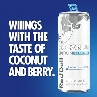 Red Bull Energy Drink Sugar Free Coconut Edition Coconut and Berry 355ml x12