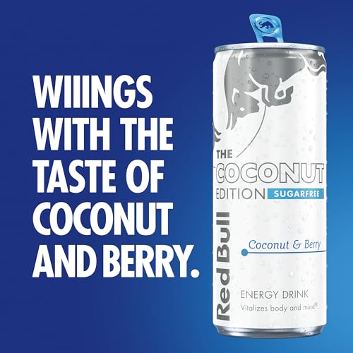 Red Bull Energy Drink Sugar Free Coconut Edition Coconut and Berry 355ml x12