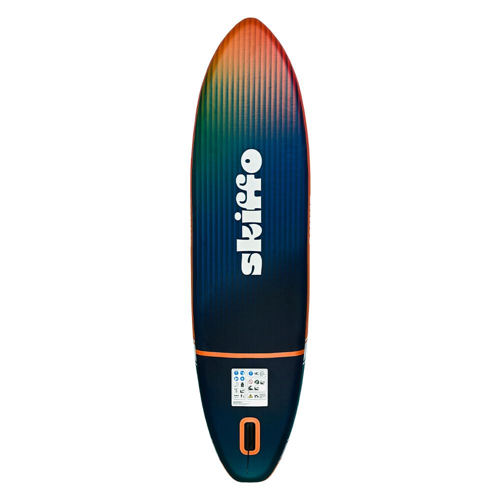 Skiffo Rivage Sunset 11' – Sup Inflable 2 en 1 Kayak Completo – 335 x 86 x 15 cm – MAX 160 kg – Estable y versátil – Diseño único