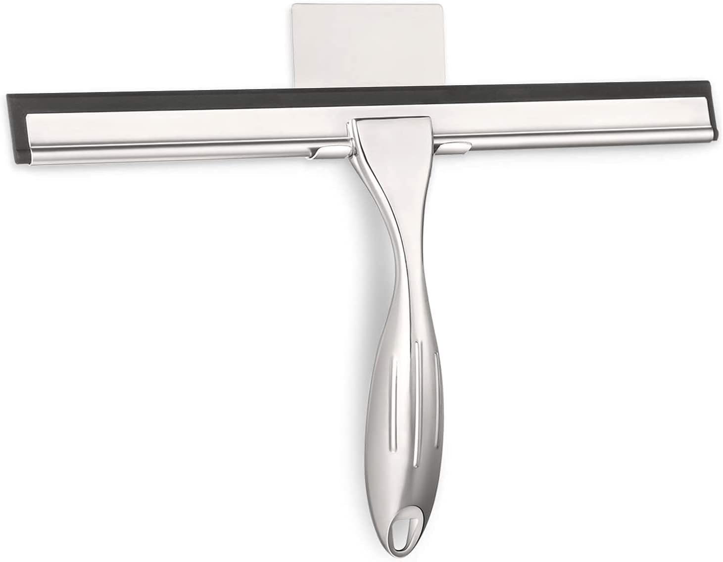 Hiware Shower Squeegee for Shower Glass Door, Bathroom, Mirror, Window and Car Glass, Stainless Steel, 10 Inch