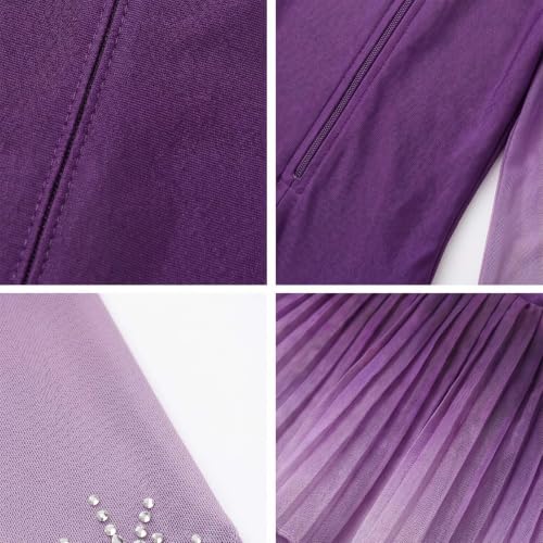 Robe de patinage artistique extensible pour éviter les irritations