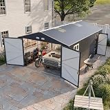 WACASA 13x20 Metal Garage Shed