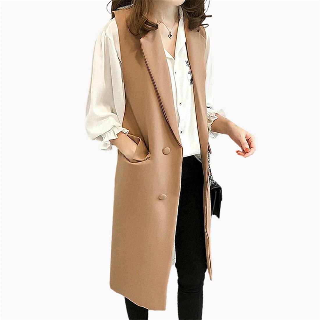 【美品】cygne ロング ジレ ベスト ベージュ ノースリーブ 美品】cygne ロング ジレ ベスト ベージュ ノースリーブ 楽天