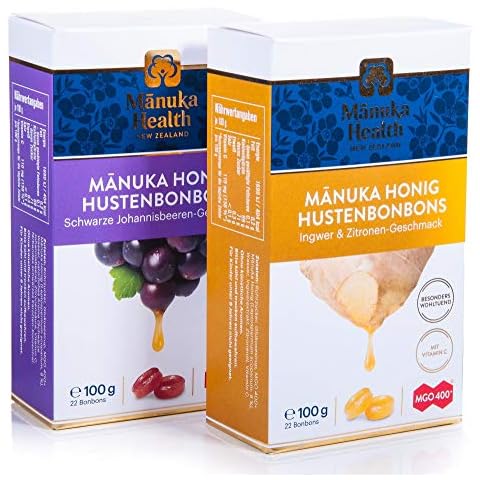 Manuka Health Lutschbonbons 2er Set Zitrone Ingwer & Johannisbeere MGO400+ Cover