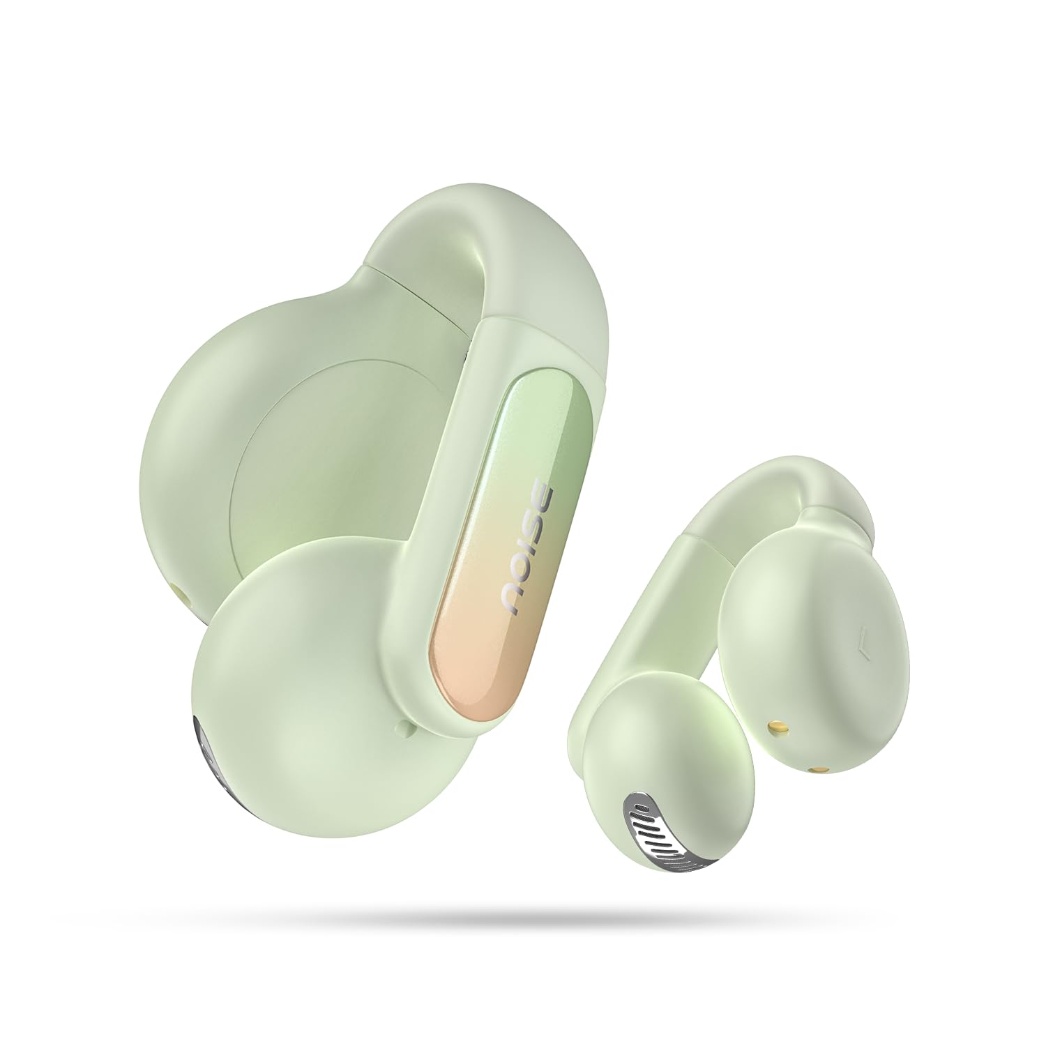 Noise Newly Launched Air Clips 2 Wireless Open Ear Earbuds with Clip Design, AirWave™ Technology,Up-to 40H Playtime, Dual Device Pairing, Quad Mic with ENC,12mm Driver,BTv5.3 (Frost Green) Noise Newly Launched Air Clips 2 Wireless Open Ear Earbuds with Clip Design, AirWave™ Technology,Up-to 40H Playtime, Dual Device Pairing, Quad Mic with ENC,12mm Driver,BTv5.3 (Frost Green)