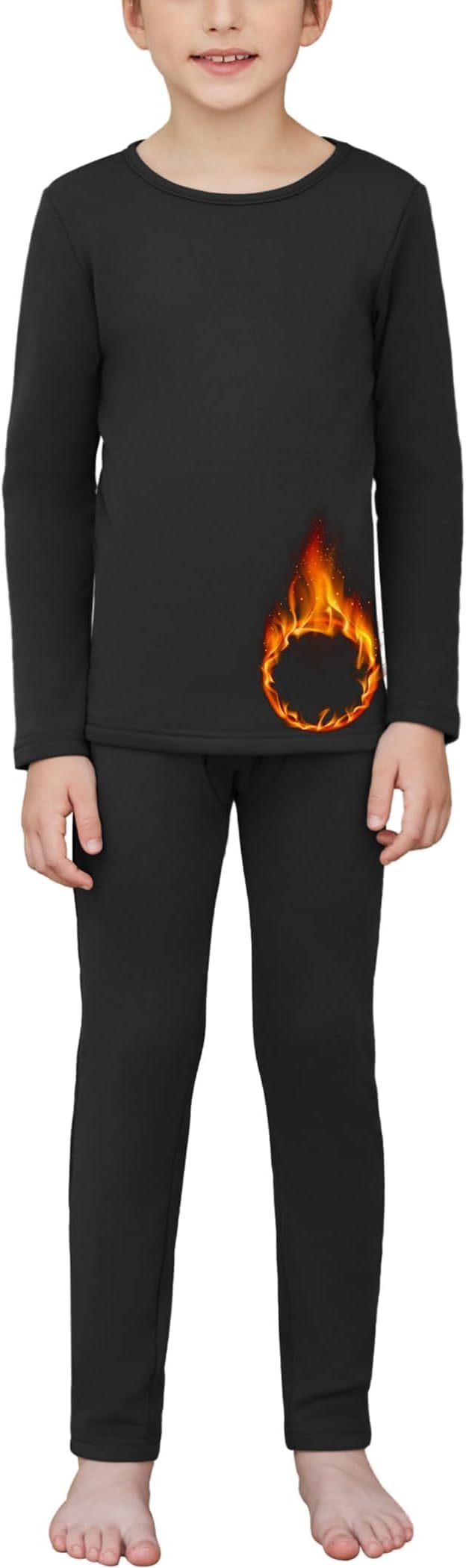 – Kids Thermal Base Layer Sets Boys Compression Set Winter Gym Sport Athletic Baselayers Sets for Football Ski Performance 5-12 Years